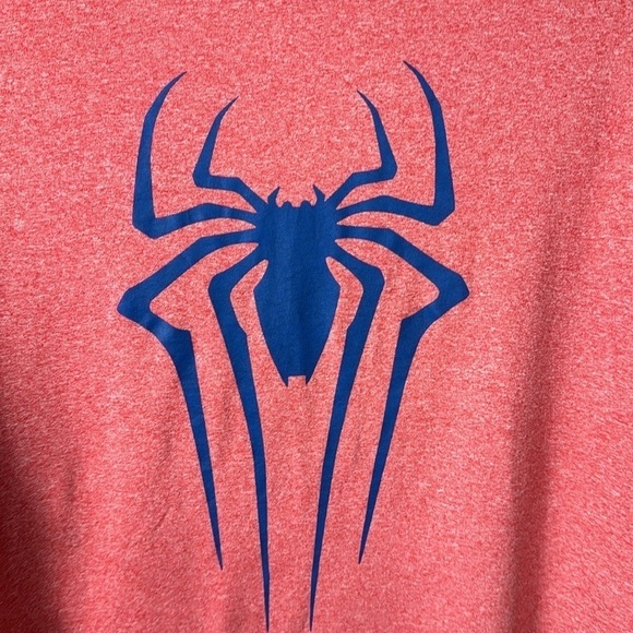 Spiderman-2 Tee Shirt Men's Fitted L Red Blue NWT - Picture 3 of 7